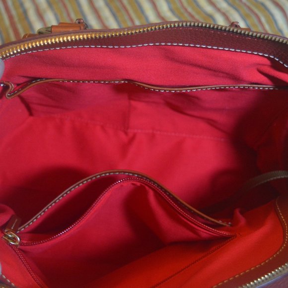 Dooney & Bourke Aubrey Satchel Terra Cotta Purse Bag - Picture 11 of 12